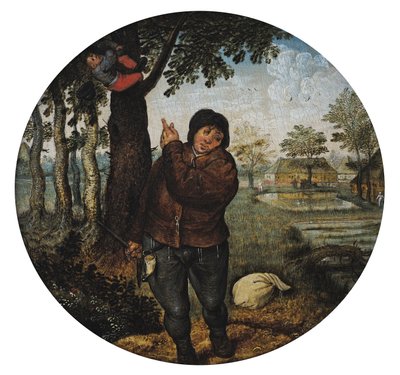鳥の巣を奪う 作： Pieter Brueghel the Younger