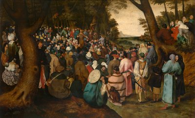 説教する洗礼者ヨハネ（油彩） 作： Pieter the Younger Brueghel