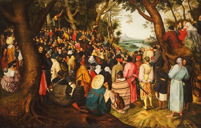 荒野で説教している洗礼者聖ヨハネ、1633-50年 作： Pieter Brueghel the Younger