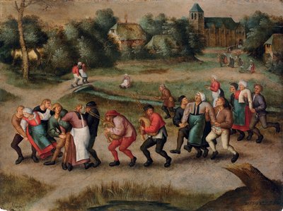 モーレンビークのセントジョンのダンサー、1592 作： Pieter Brueghel the Younger