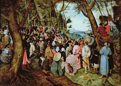 荒野で説教している洗礼者聖ヨハネ 作： Pieter Brueghel the Younger