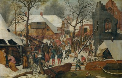 雪の中の三王礼拝（油彩） 作： Pieter the Younger Brueghel