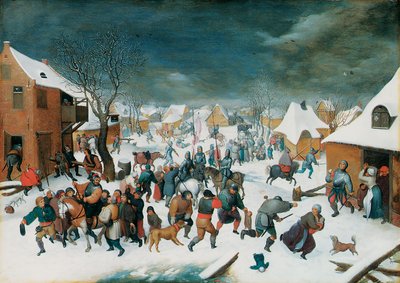 無実の虐殺、1605 作： Pieter Brueghel the Younger
