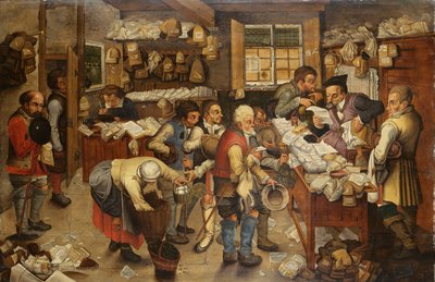 十分の一の支払い、1619年 作： Pieter Brueghel the Younger