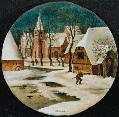 冬の村 作： Pieter Brueghel the Younger