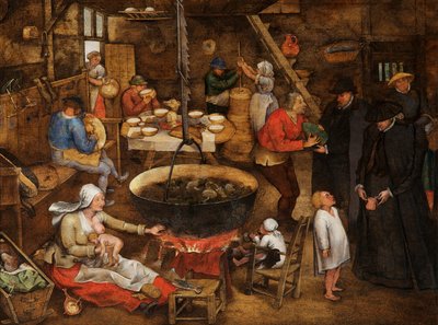 農家訪問 作： Pieter the Younger Brueghel