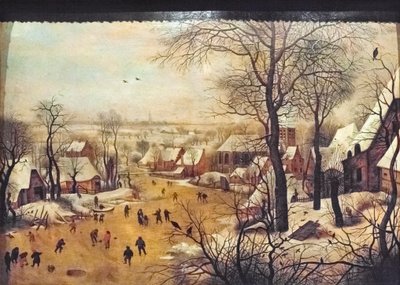 スケーターのいる冬の風景 作： Pieter the Younger Brueghel