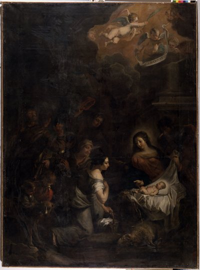 羊飼いたちの崇拝 作： Pieter van (after) Mol