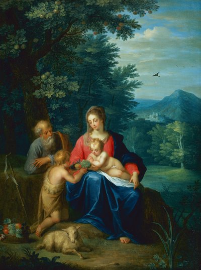洗礼者聖ヨハネと聖家族 作： Pieter van Avont