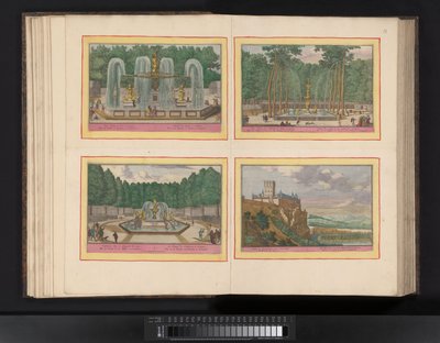 Kaart van het beleg van Barcelona、1706 バルセロナ市とモンジュイ城の地図とフランス軍のアプローチ (...) (オブジェクトのタイトル) 作： Pieter van Call (II)