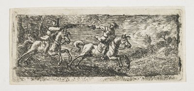 2人の騎士の戦い 作： Pieter van Laer