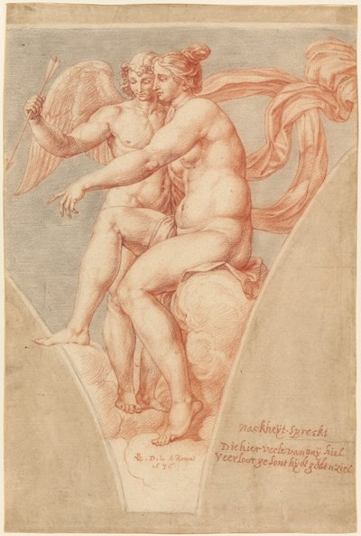 ヴィーナスとキューピッド（ラファエロの後） 作： Pieter van Lint