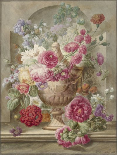 花と花瓶 作： Pieter van Loo