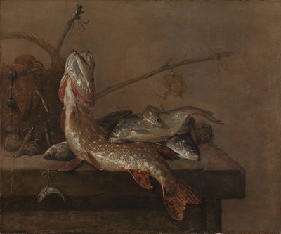 魚のある静物 作： Pieter van Noort