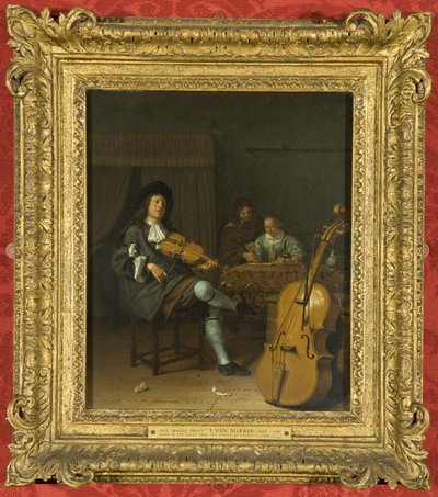 ミュージックパーティー、1675年頃（パネルに油彩） 作： Pieter van Slingelandt