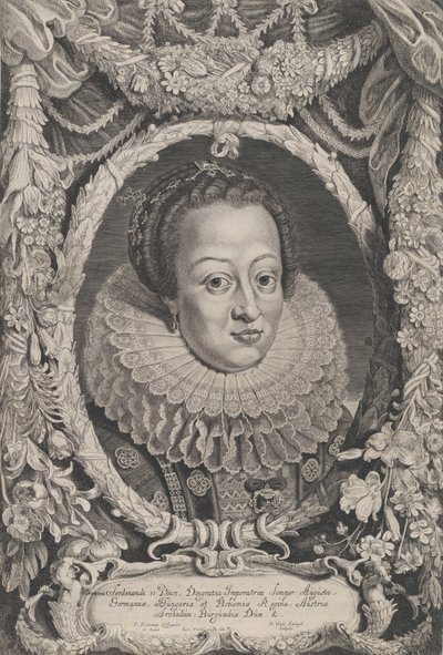 フェルディナンド 2 世の妻、エレオノーラ、フェルディナンドス 2 世と 3 世の皇帝大聖堂から。 1625 作： Pieter van Sompel