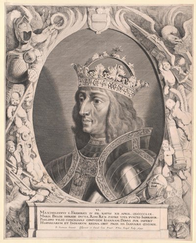 神聖ローマ皇帝マクシミリアン1世（プリント） 作： Pieter van Sompel