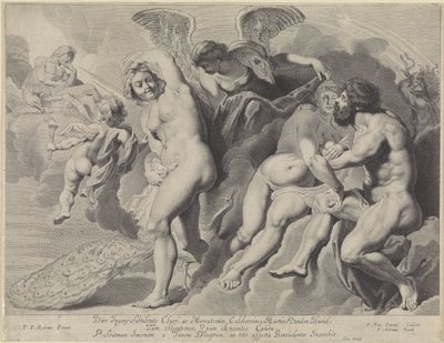 ジュノとジュピターにだまされたイクシオン 作： Pieter van Sompel