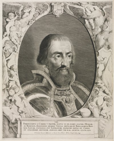 皇帝フェルディナンド1世の肖像画。 作： Pieter van Sompel