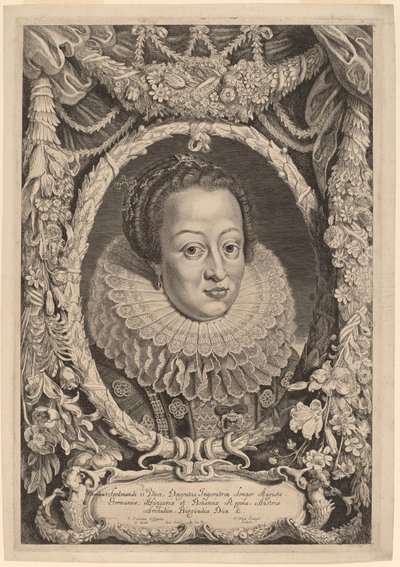 フェルディナンド2世の妻エレオノーラ 作： Pieter van Sompel after Pieter Claesz Soutman