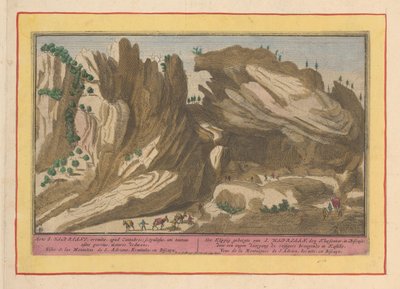 ビスケー島のサンアドリアン山脈 BiscajeのS. Hadrian、den KluysebaarのKlippig Mountains。 旅行者をカスティリーに連れて行く狭い通路を通って（オブジェクトのタイトル） Theatrum Hispaniae (...) (シリーズタイトル) 作： Pieter van den Berge