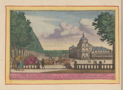 アランフェス王宮 Aranguez、Koninklyk Lusthof、マドリッドの 7 マイル (オブジェクトのタイトル) Theatrum Hispaniae (...) (シリーズタイトル) 作： Pieter van den Berge