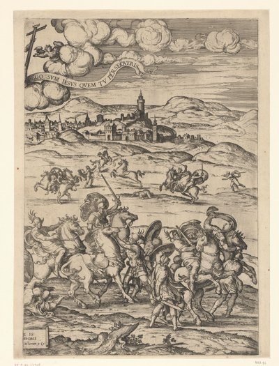 パウロの回心 作： Pieter van der Borcht (I)
