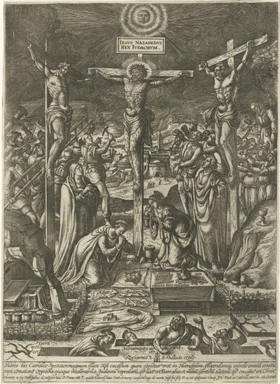 キリストの磔刑 作： Pieter van der Borcht (I)