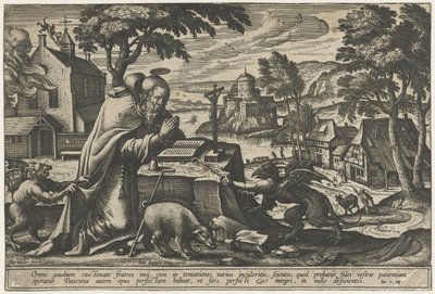 聖アントニウスの誘惑 作： Pieter van der Borcht (I)