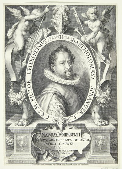 神は天使の形でアブラハムに現れ、アブラハムは去ります 作： Pieter van der Borcht