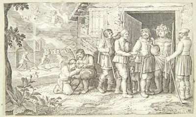 ヤコブと斑点のある牛 作： Pieter van der Borcht