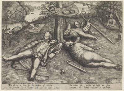 コケインランド 作： Pieter van der Heyden (attributed to)