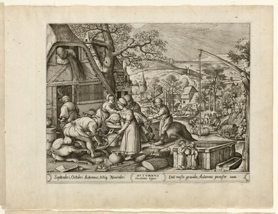 秋、四季より 作： Pieter van der Heyden
