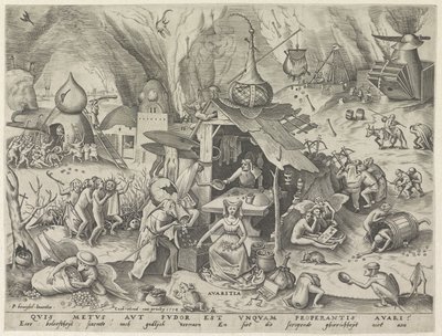 ケチ Avaritia (オブジェクトのタイトル) 七つの大罪（シリーズタイトル） 作： Pieter van der Heyden