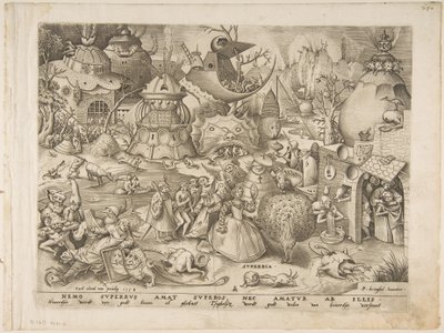 1つの大罪からのプライドスーパービア、1558。 作： Pieter van der Heyden