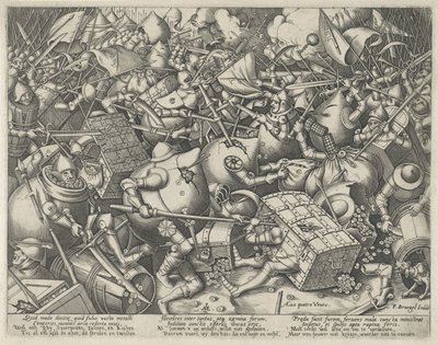 マネーバッグとマネーボックスの戦い 作： Pieter van der Heyden