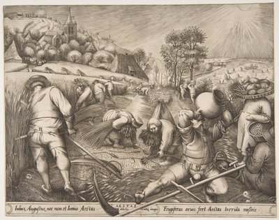 シリーズThe Seasons、1570年の夏のAestas。 作： Pieter van der Heyden