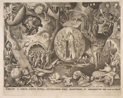 リンボへのキリストの降下、1551年。 作： Pieter van der Heyden
