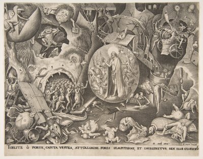 リンボへのキリストの降下、ca。 1561。 作： Pieter van der Heyden