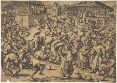 愚か者の祭り、1570年後。 作： Pieter van der Heyden