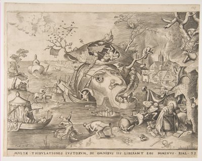 聖アントニウスの誘惑、1556年。 作： Pieter van der Heyden