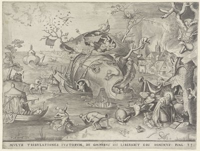聖アントニウスの誘惑 作： Pieter van der Heyden
