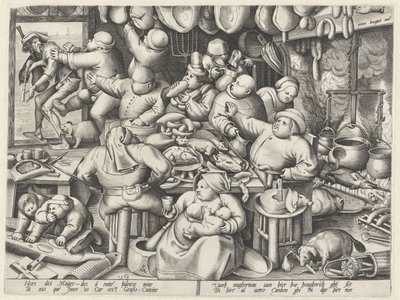 オイリーキッチン 痩せたキッチンと太ったキッチン（シリーズタイトル） 作： Pieter van der Heyden