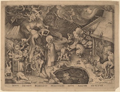 聖ヤコブと魔術師ヘルモゲネス 作： Pieter van der Heyden after Pieter Bruegel the Elder
