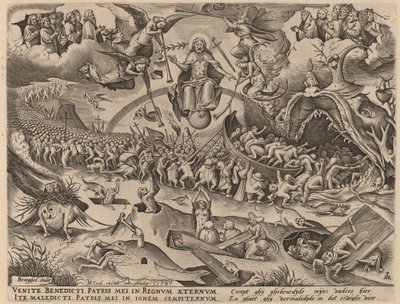 最後の審判 作： Pieter van der Heyden after Pieter Bruegel the Elder