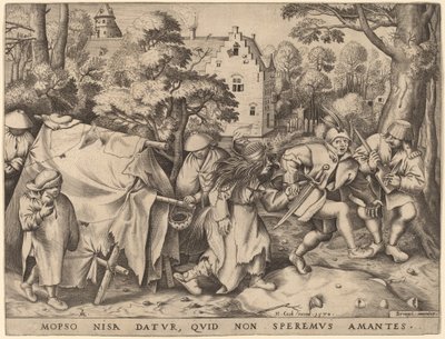 モプサスとニサの結婚式 作： Pieter van der Heyden after Pieter Bruegel the Elder