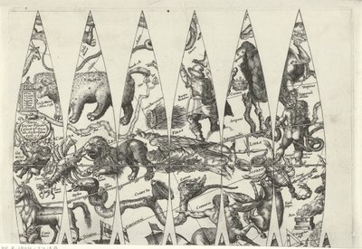 干支の一部の地図 作： Pieter van der Keere