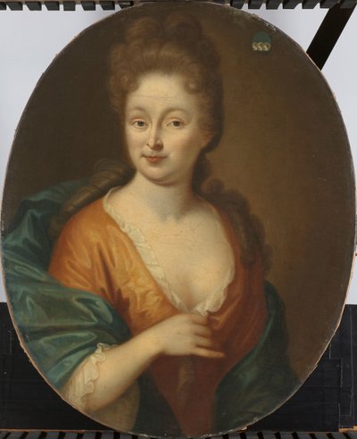 テオドロス・ライスウェイクの妻、おそらくエリザベート・ホラーの女性の肖像 作： Pieter van der Werff (attributed to)