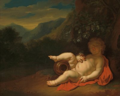 幼児バッカス 作： Pieter van der Werff