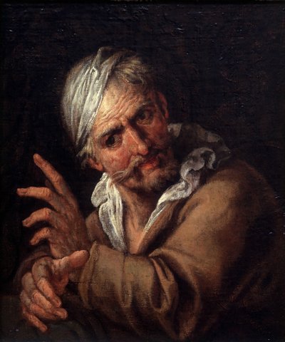 老人の顔 作： Pietro  Della Vecchia